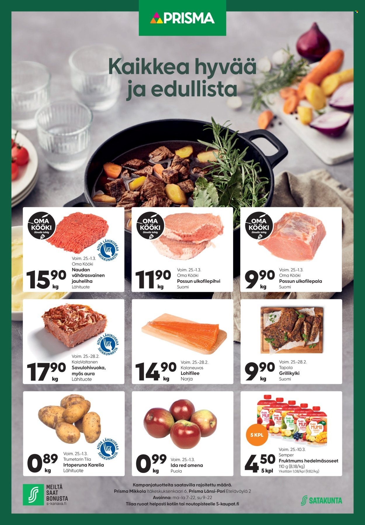 PRISMA tarjoukset - Alkaen KE 25.2.2026