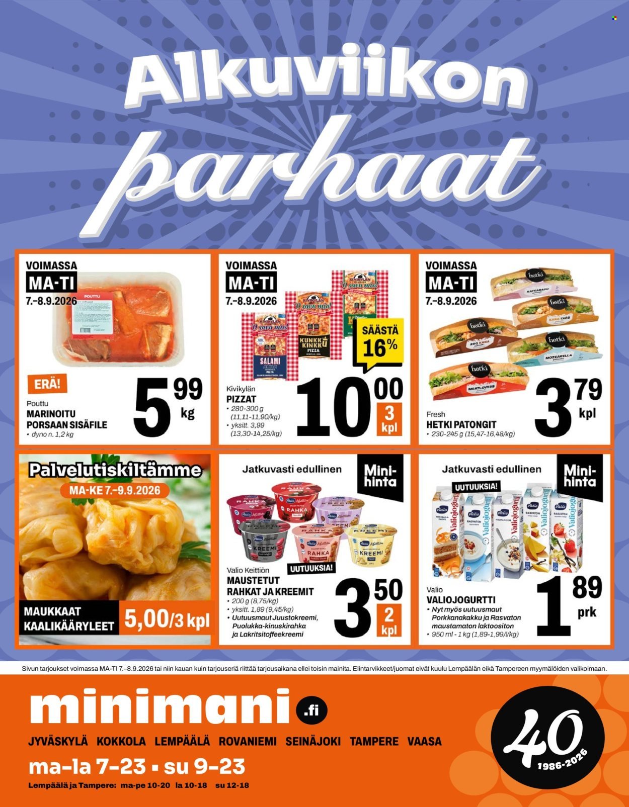 MINIMANI tarjoukset - Alkaen MA 7.9.2026