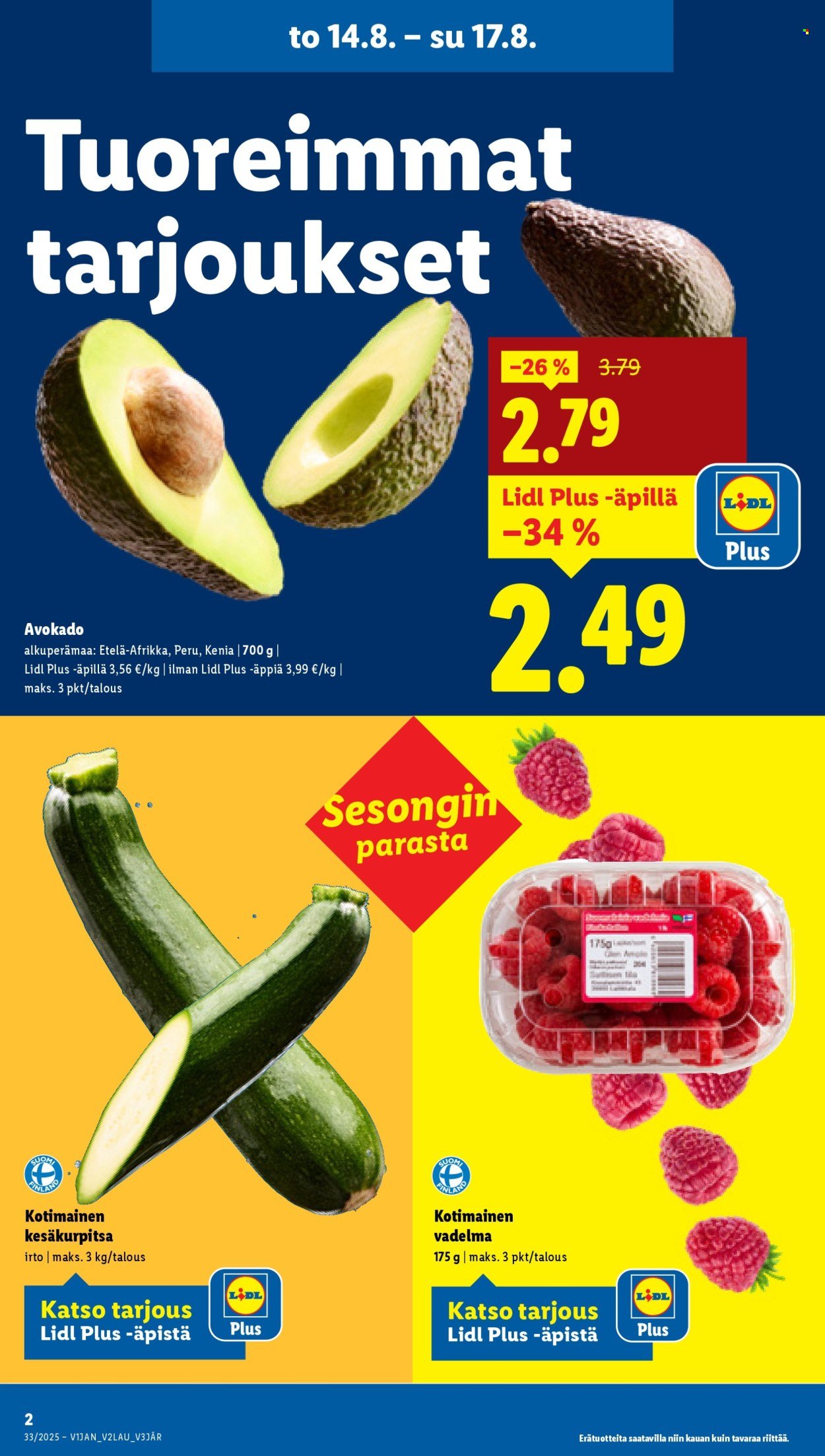 LIDL tarjoukset - Alkaen TO 14.8.2025 (2025-08-14 - 2025-08-20)