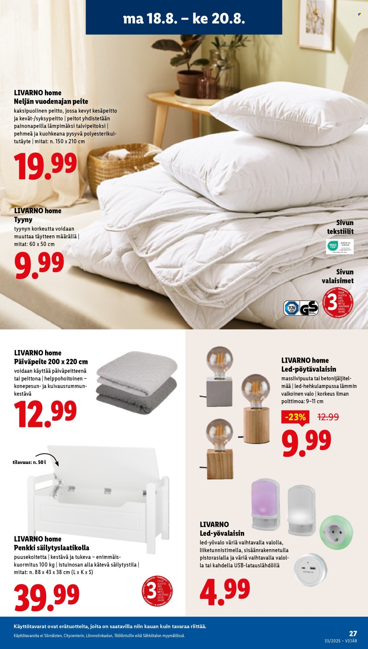 LIDL tarjoukset - Alkaen TO 14.8.2025 (2025-08-14 - 2025-08-20)