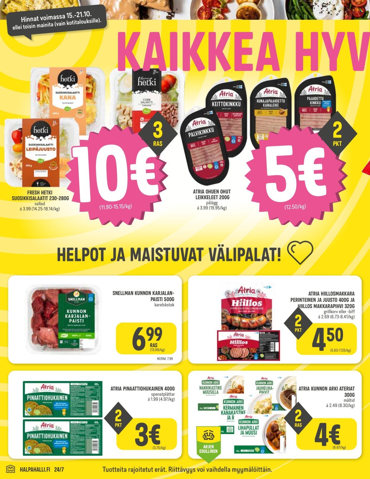 HALPAHALLI tarjoukset - Uusin tarjouslehtemme (2025-10-15 - 2025-10-21)