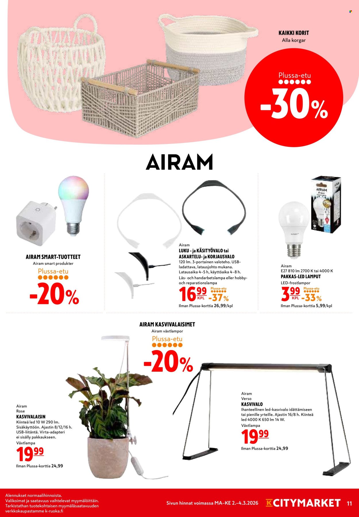 K-CITYMARKET tarjoukset - Alkaen MA 2.3.2026