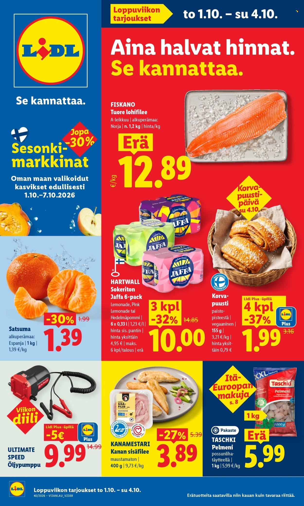 LIDL tarjoukset - Alkaen TO 1.10.2026
