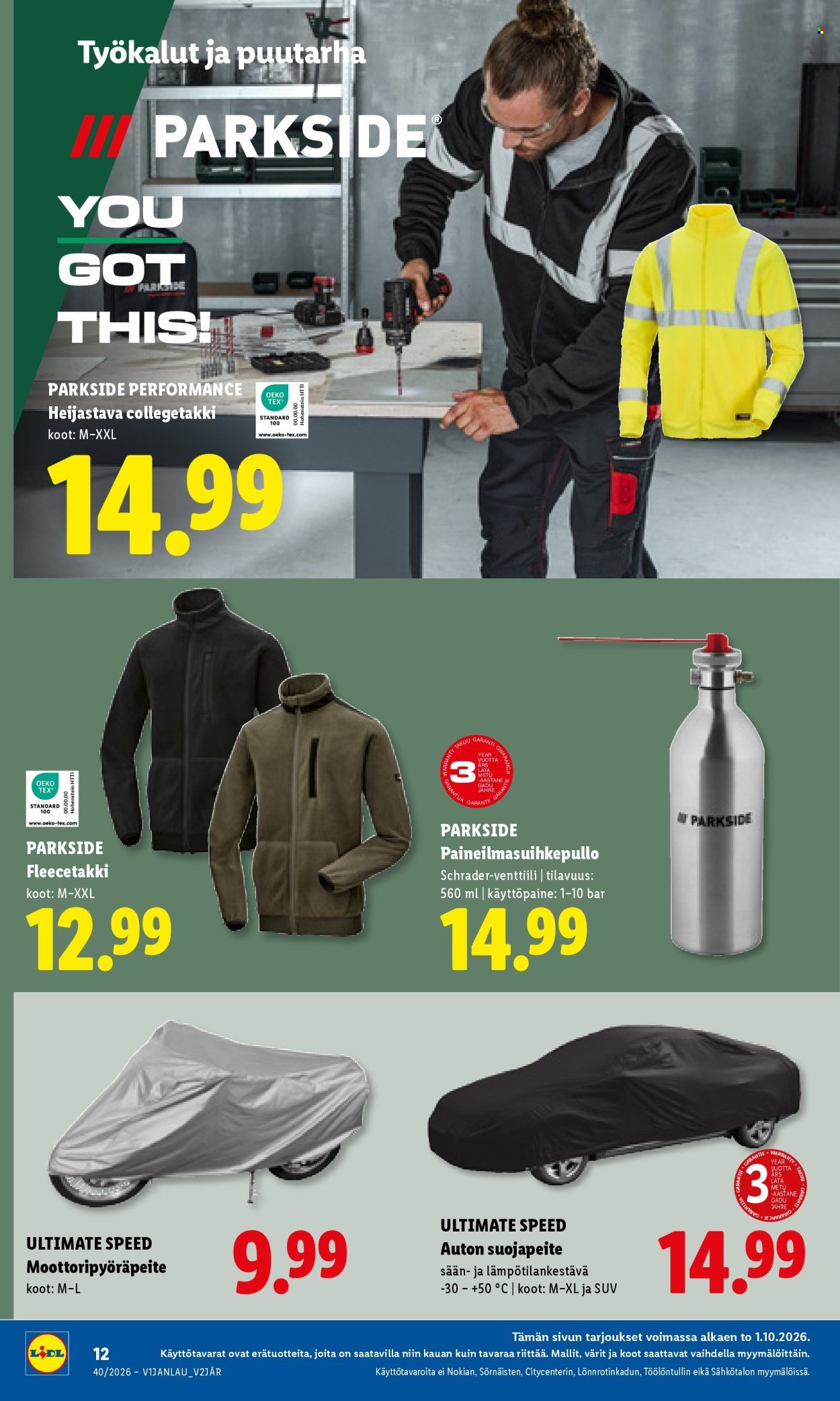 LIDL tarjoukset - Alkaen TO 1.10.2026