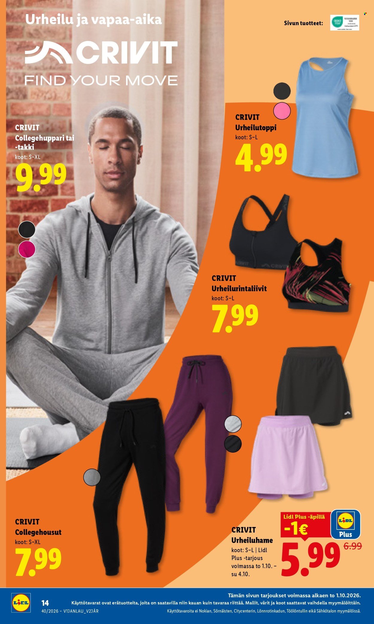 LIDL tarjoukset - Alkaen TO 1.10.2026