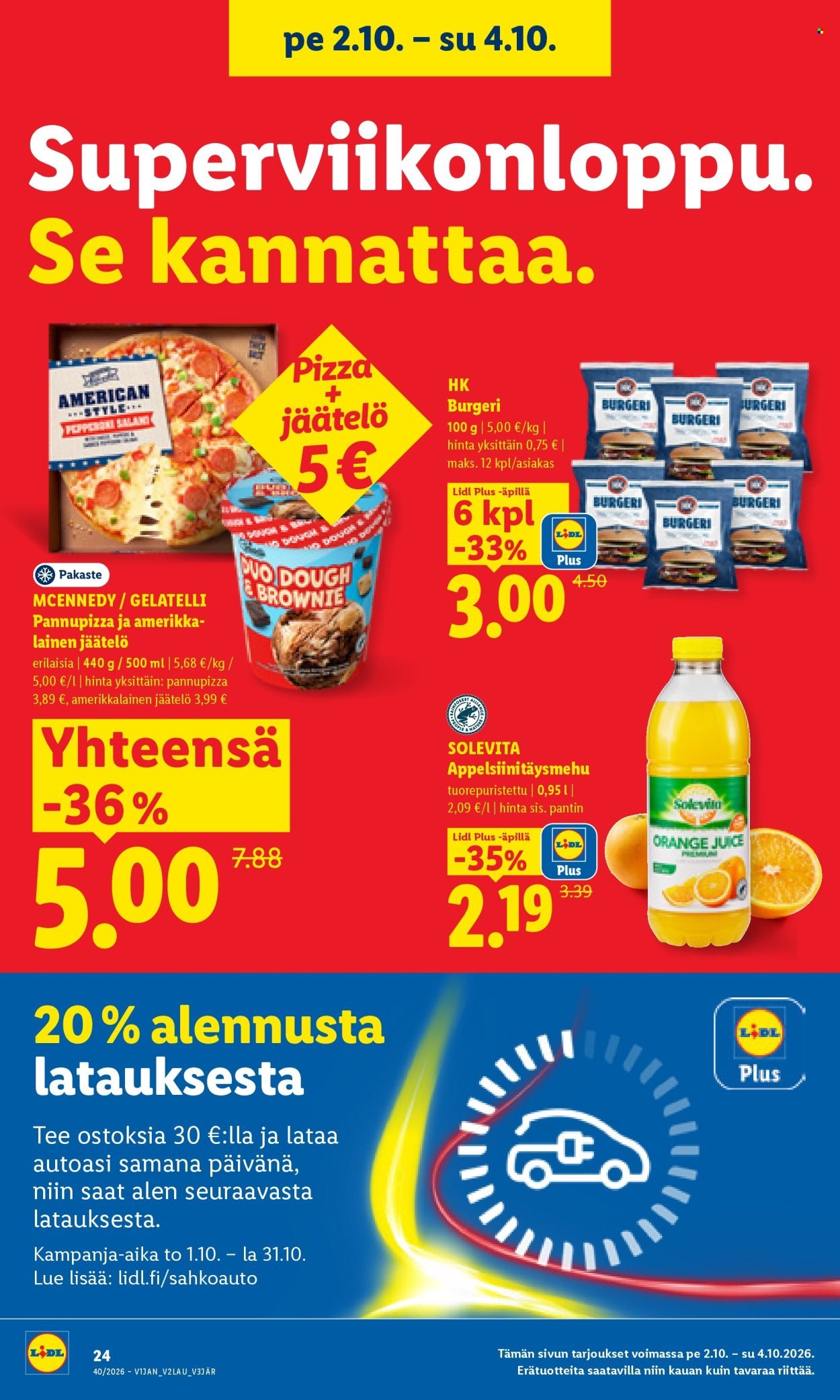 LIDL tarjoukset - Alkaen TO 1.10.2026