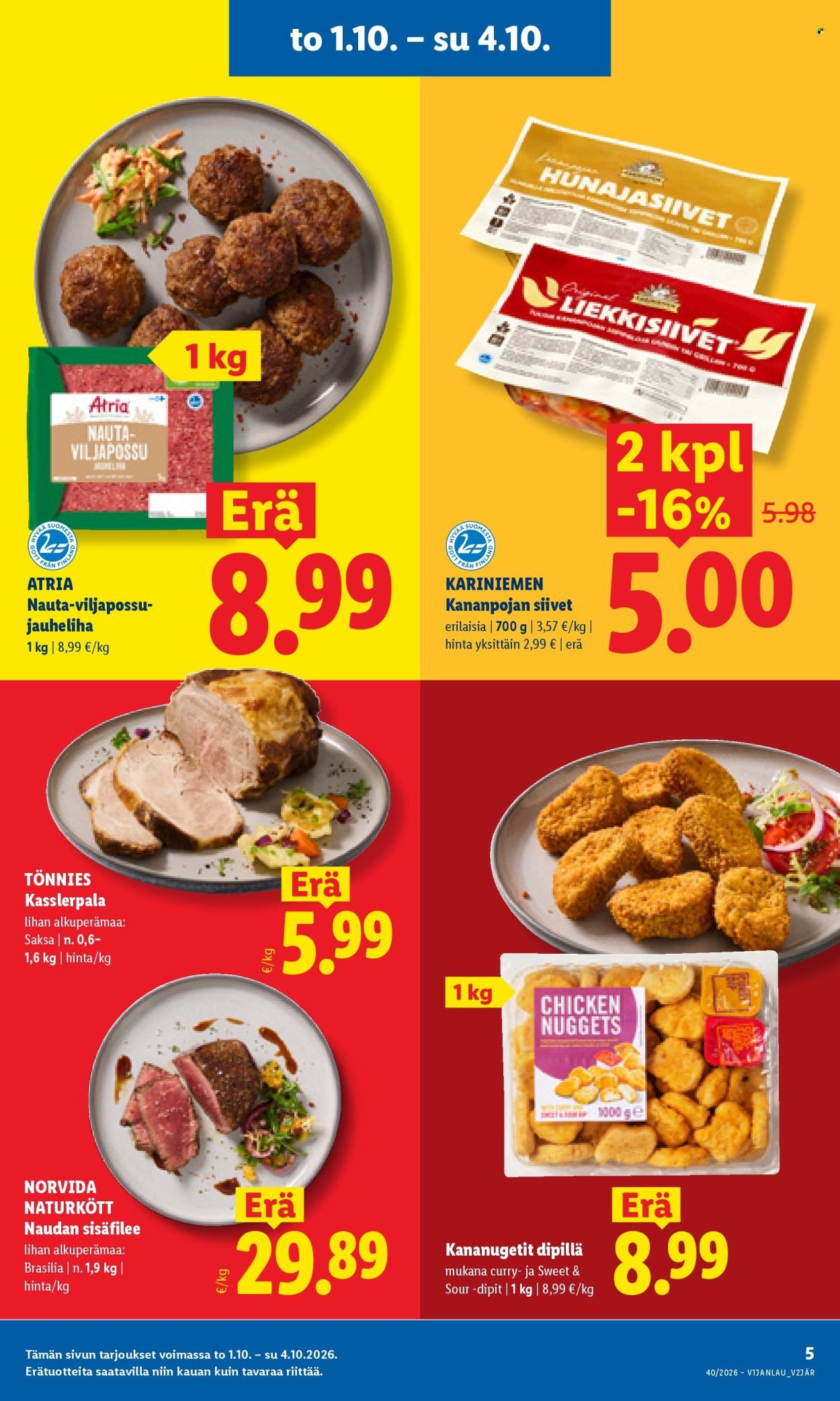 LIDL tarjoukset - Alkaen TO 1.10.2026