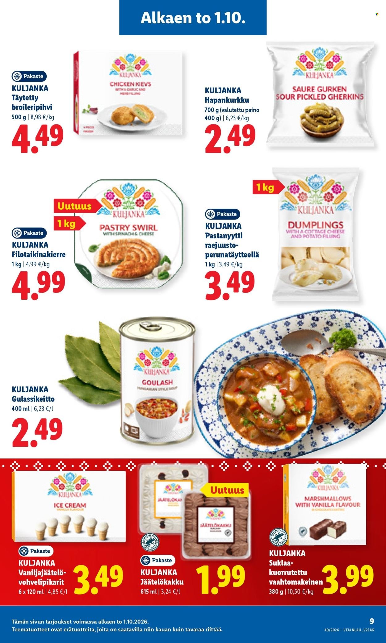 LIDL tarjoukset - Alkaen TO 1.10.2026
