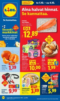 LIDL tarjoukset - Alkaen TO 1.10.2026
