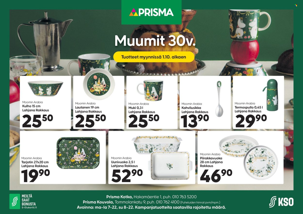 PRISMA tarjoukset - Alkaen KE 30.9.2026