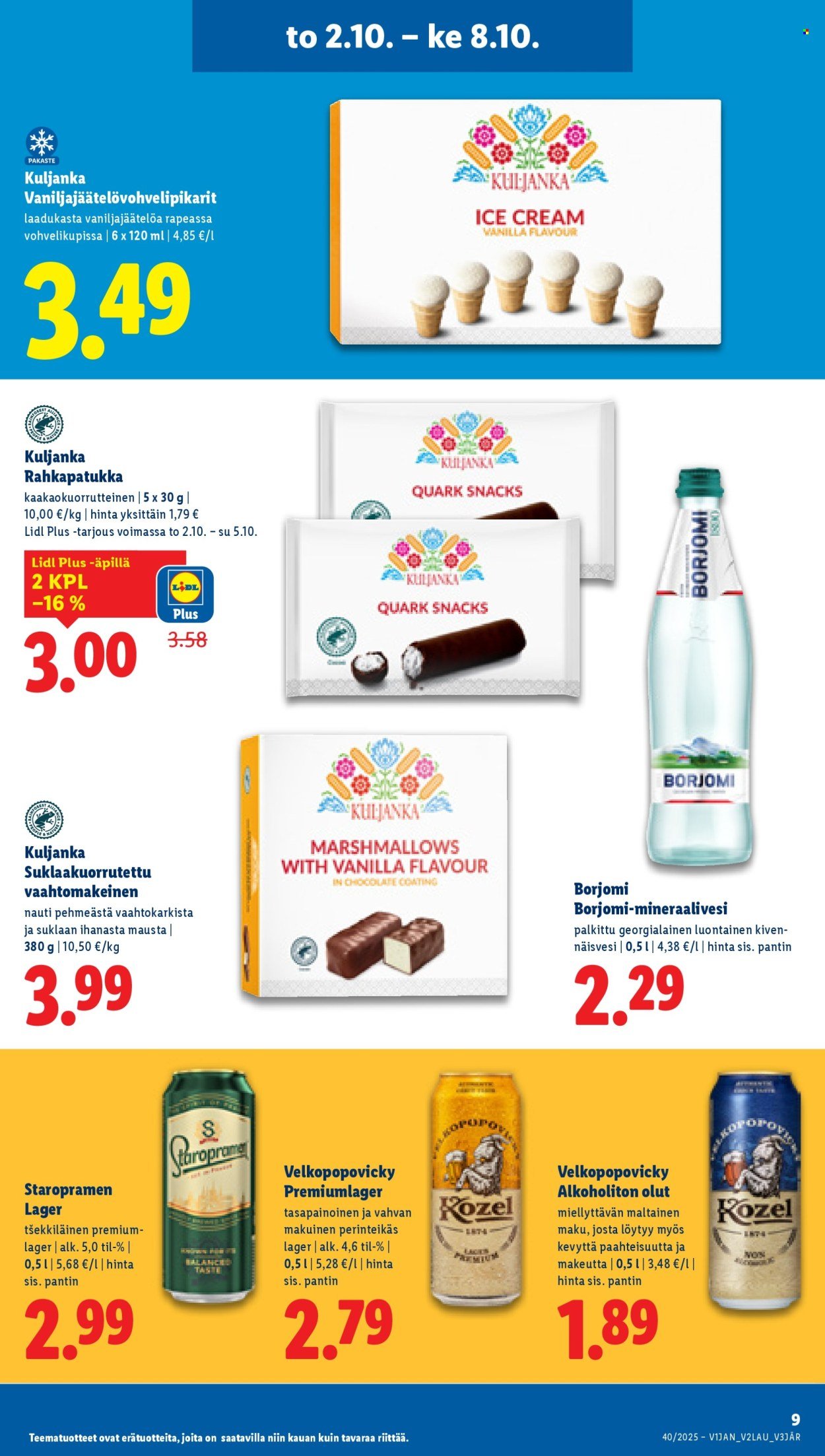 LIDL tarjoukset - Alkaen TO 2.10.2025 (2025-10-02 - 2025-10-08)