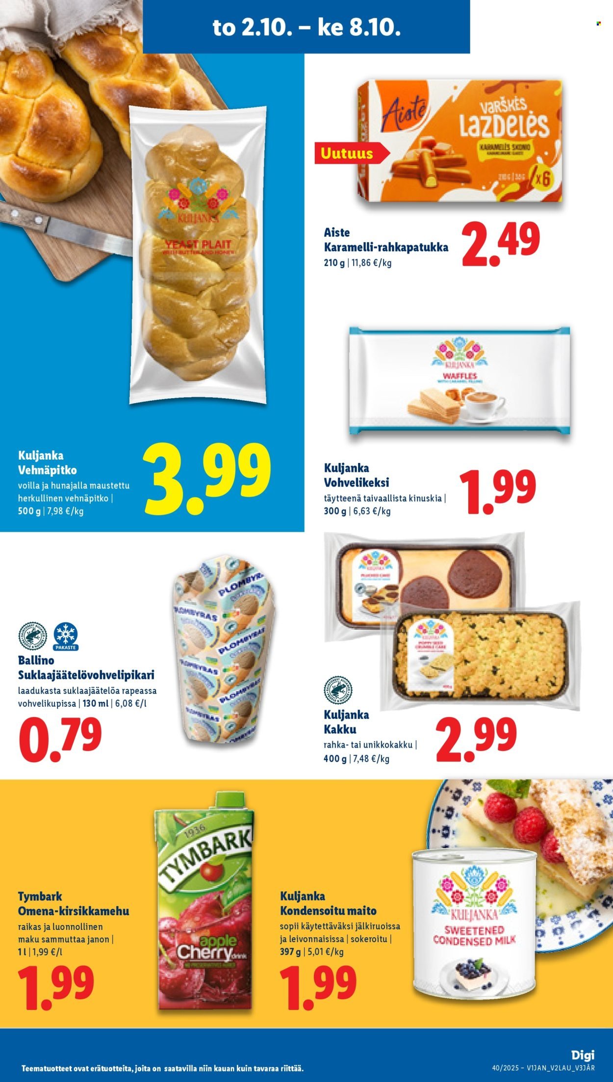 LIDL tarjoukset - Alkaen TO 2.10.2025 (2025-10-02 - 2025-10-08)