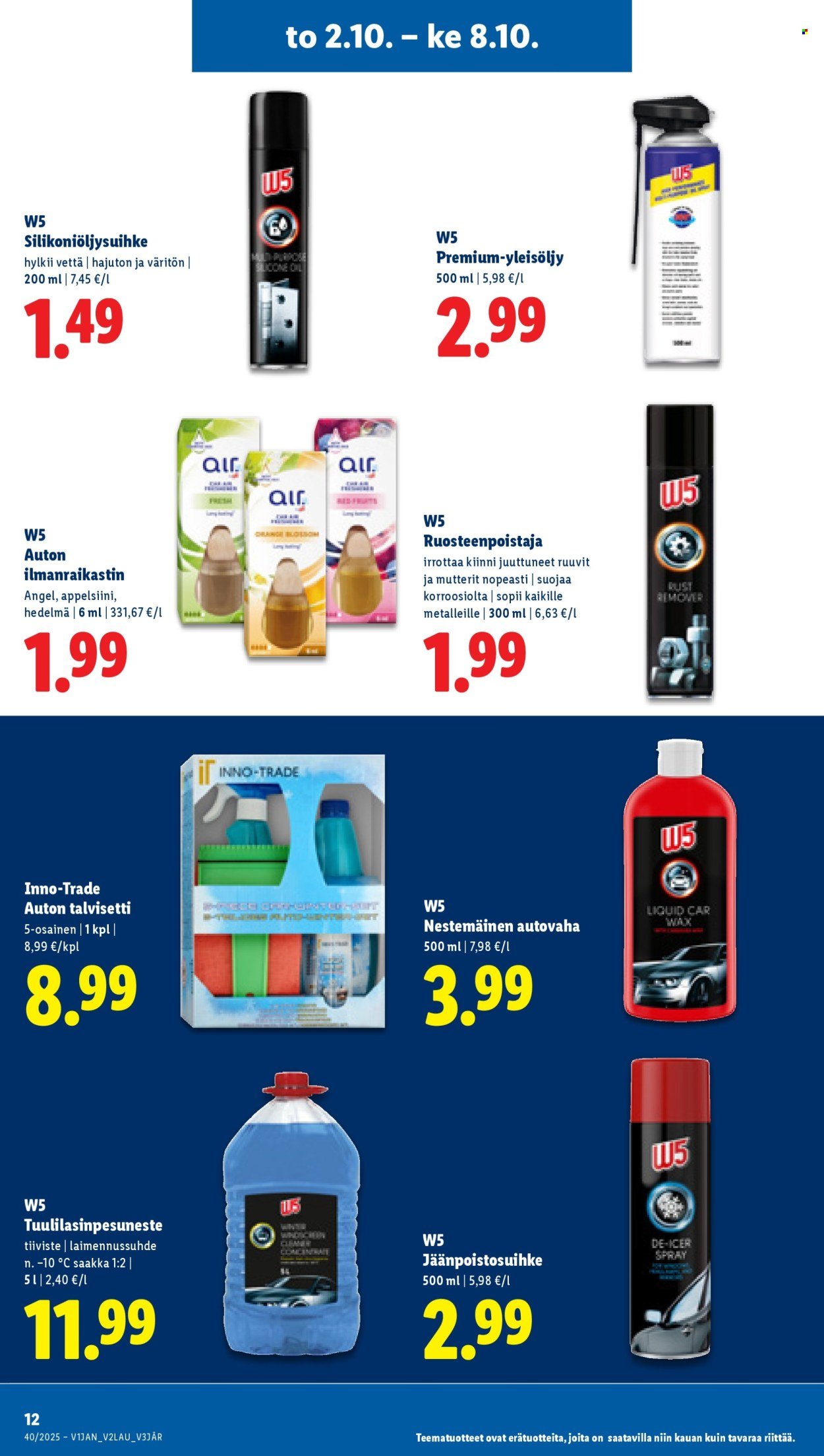 LIDL tarjoukset - Alkaen TO 2.10.2025 (2025-10-02 - 2025-10-08)