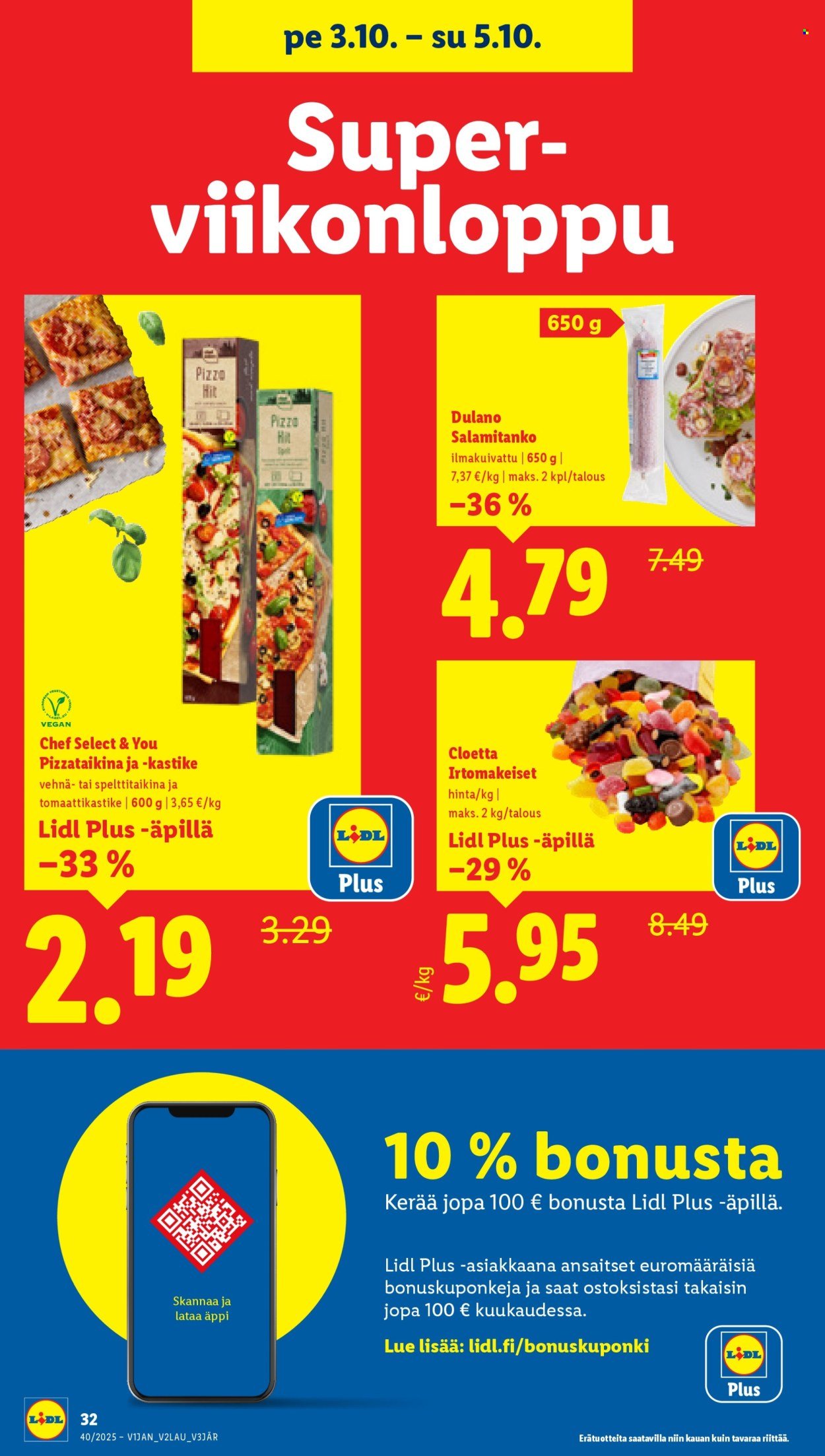 LIDL tarjoukset - Alkaen TO 2.10.2025 (2025-10-02 - 2025-10-08)
