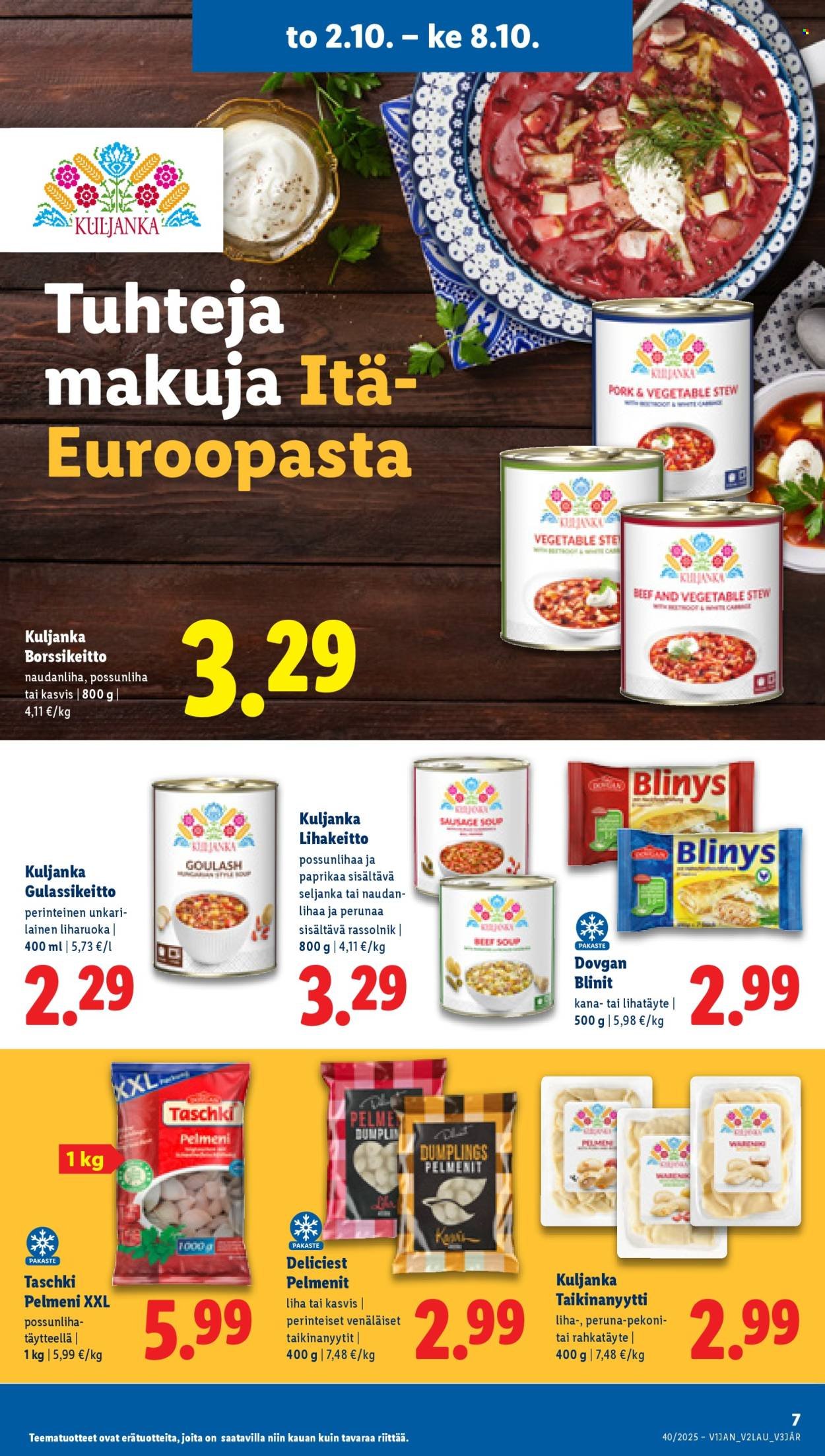 LIDL tarjoukset - Alkaen TO 2.10.2025 (2025-10-02 - 2025-10-08)