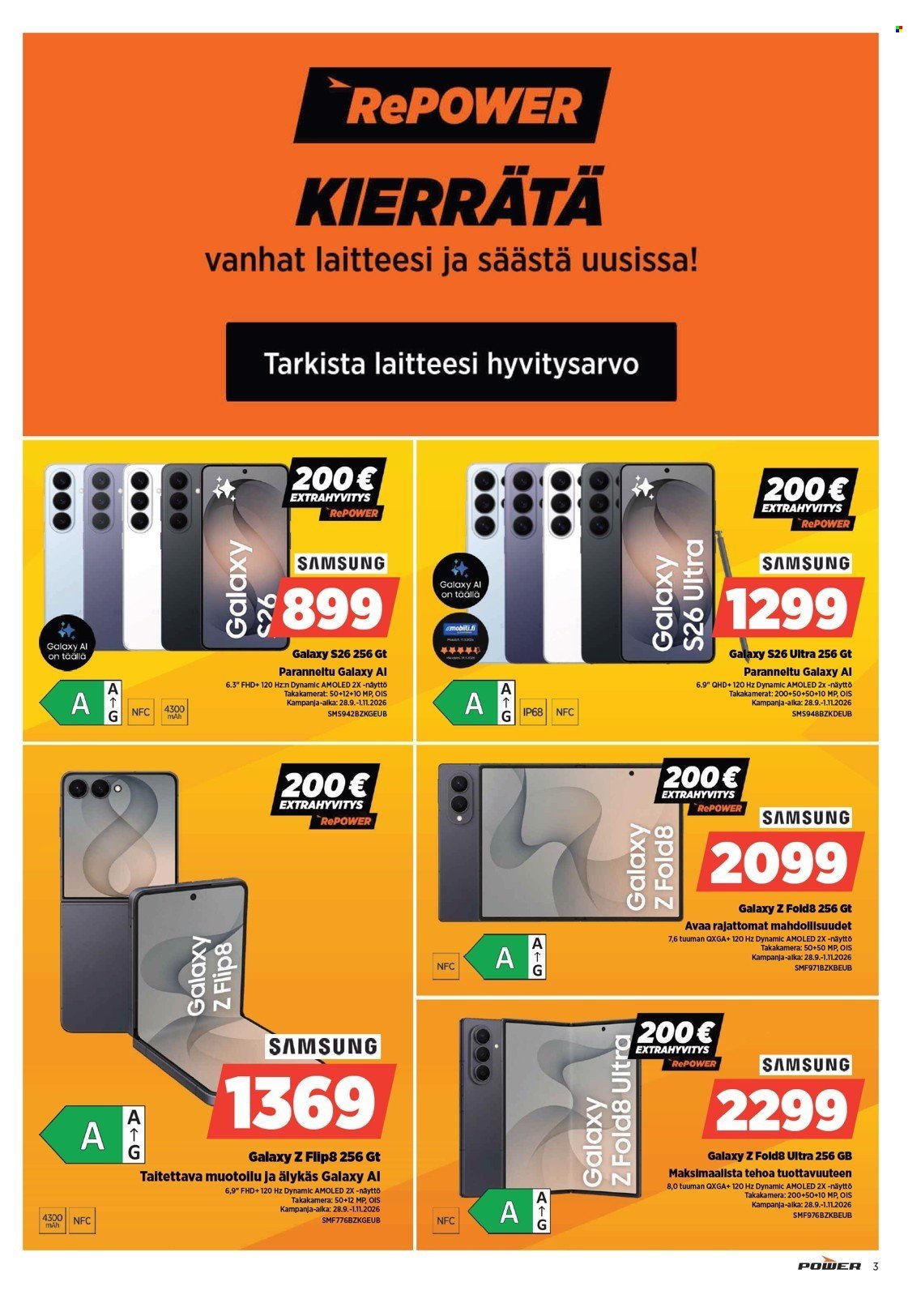 POWER tarjoukset - Lokakuu 2026
