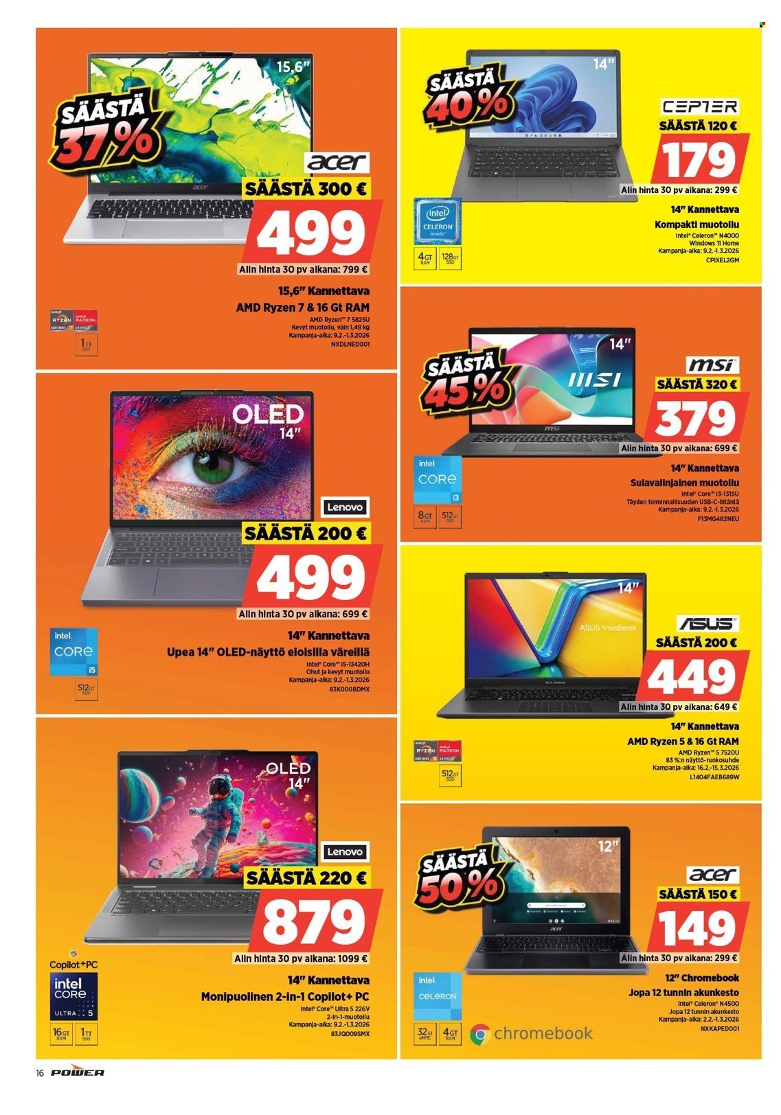 POWER tarjoukset - Helmikuu 2026
