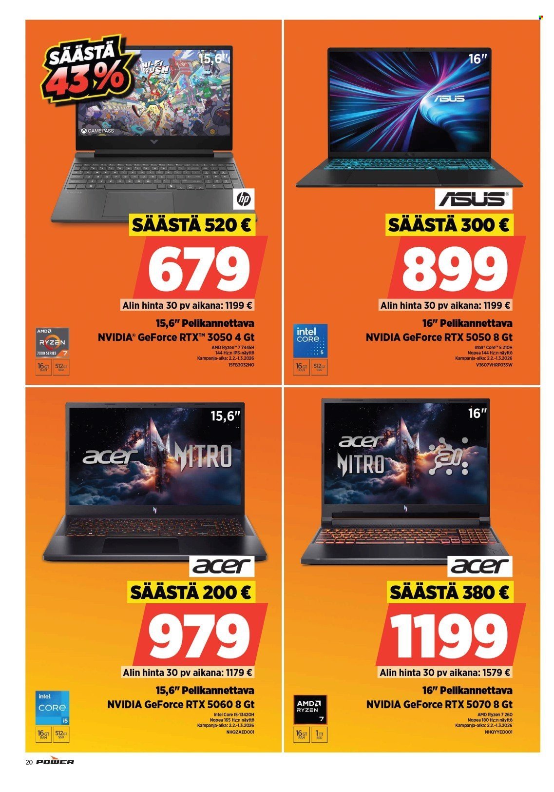 POWER tarjoukset - Helmikuu 2026
