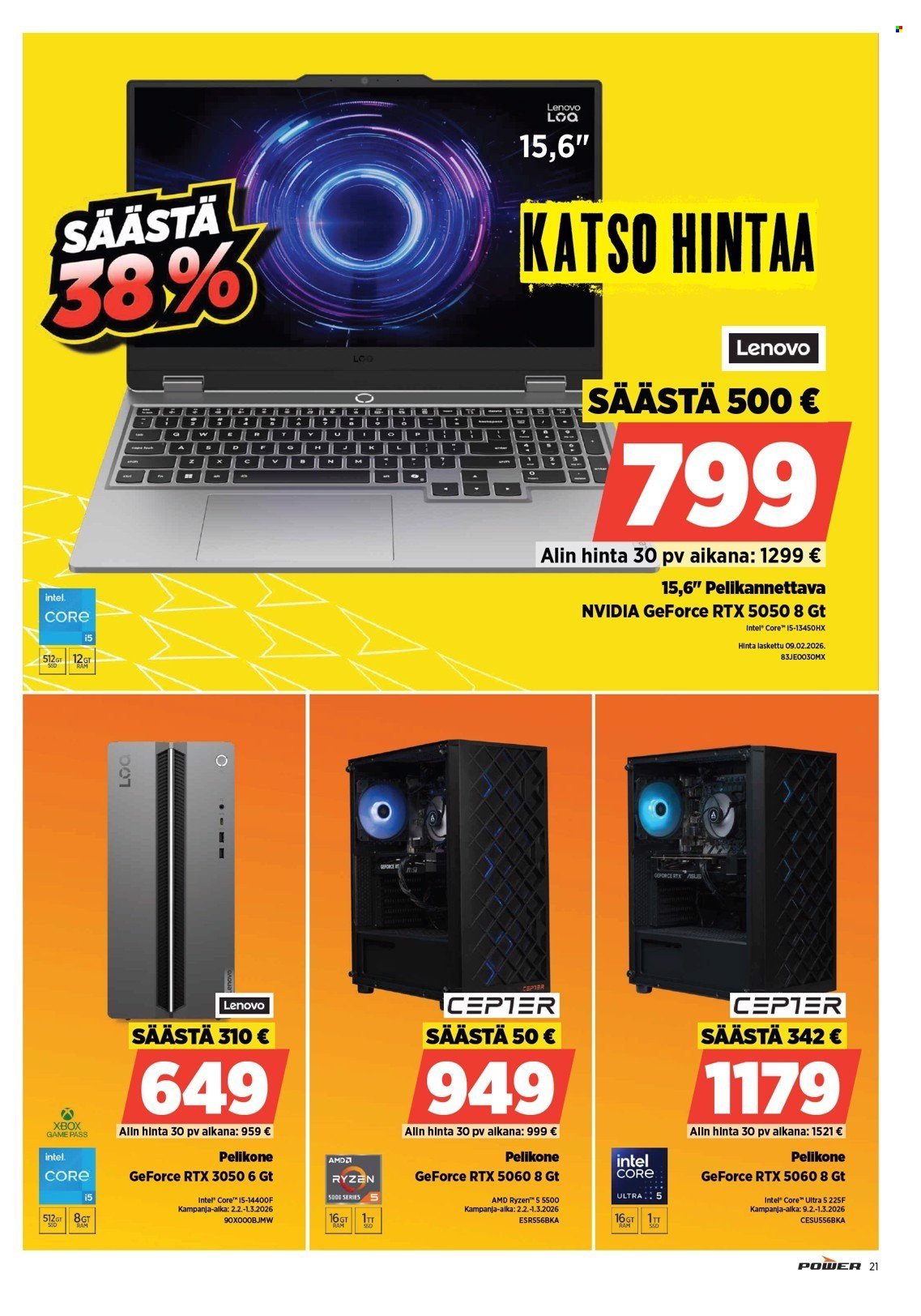 POWER tarjoukset - Helmikuu 2026