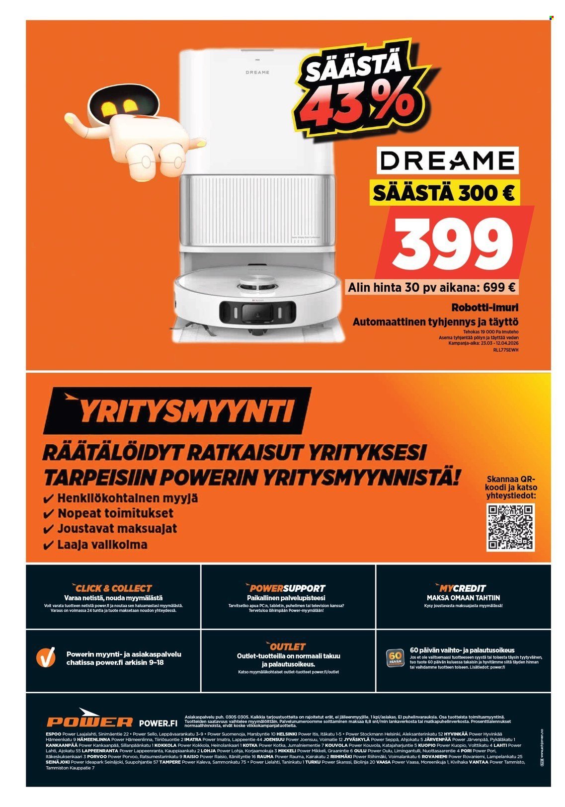 POWER tarjoukset - Maaliskuu 2026