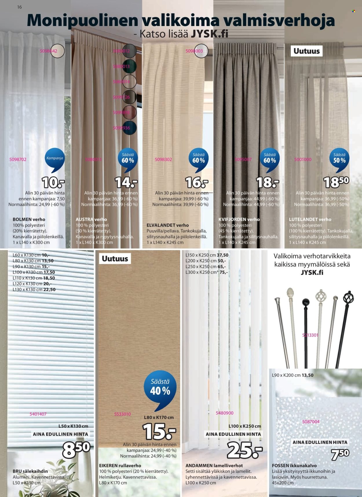 JYSK tarjoukset - Viikon tarjoukset