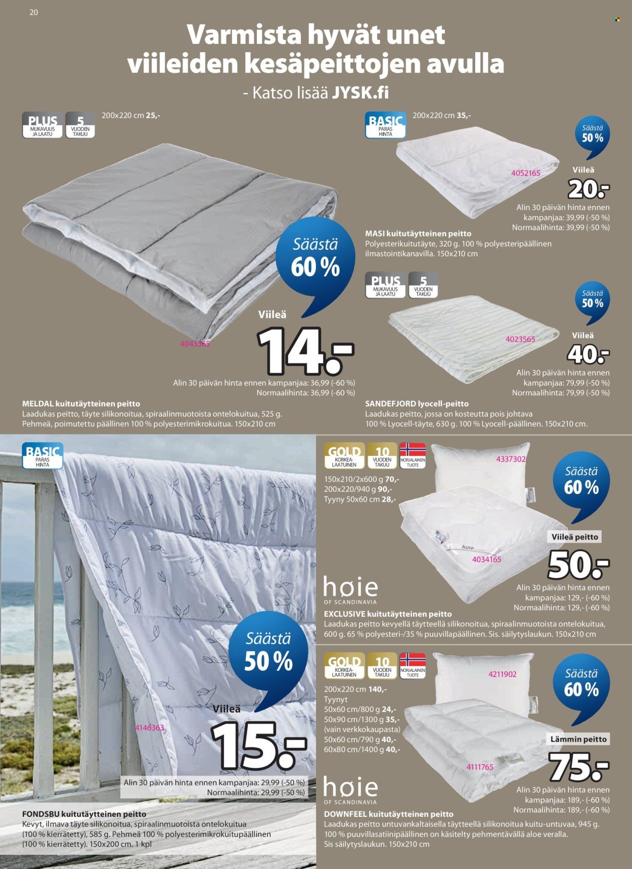 JYSK tarjoukset - Viikon tarjoukset