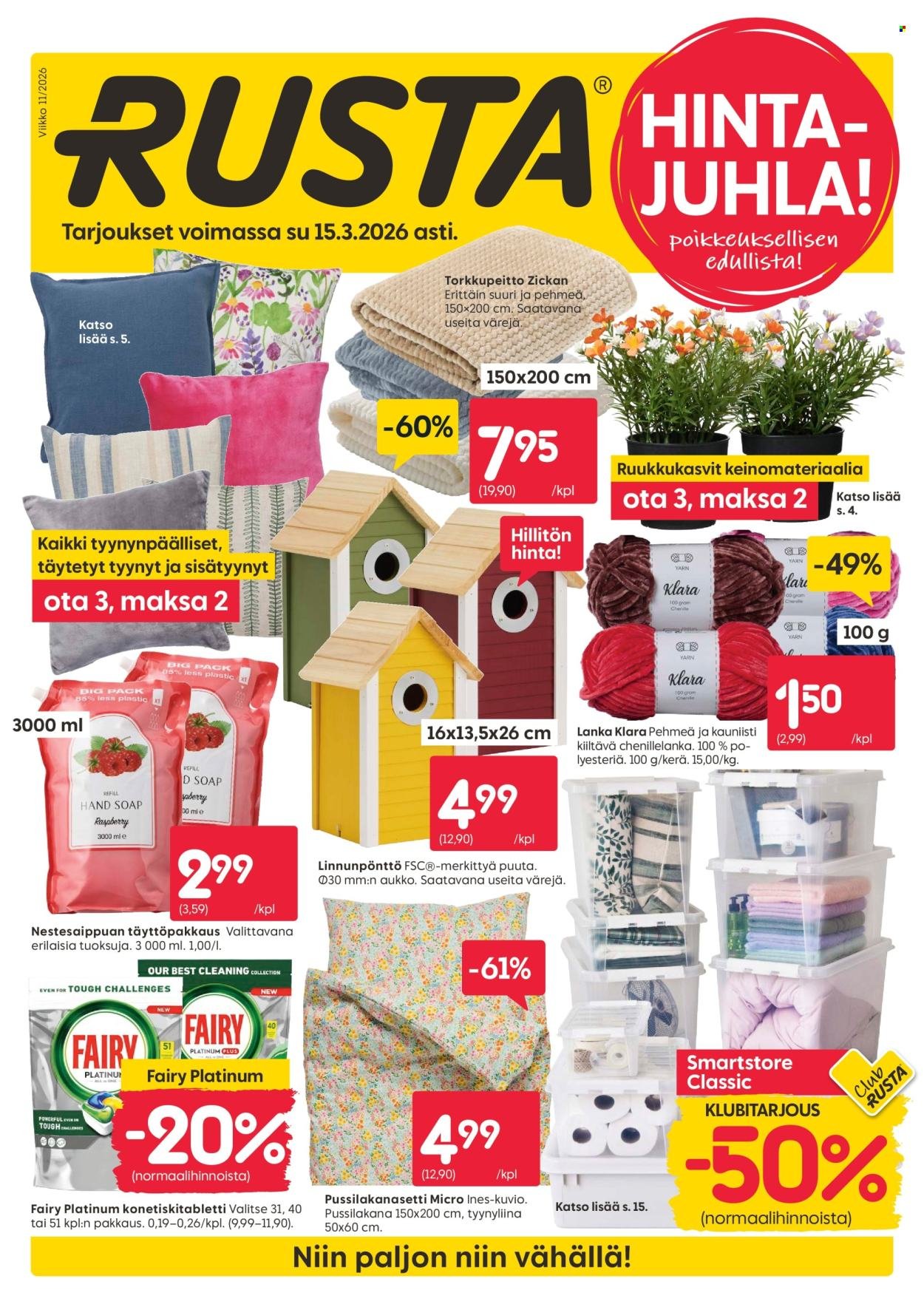 RUSTA tarjoukset - Alkaen MA 9.3.2026