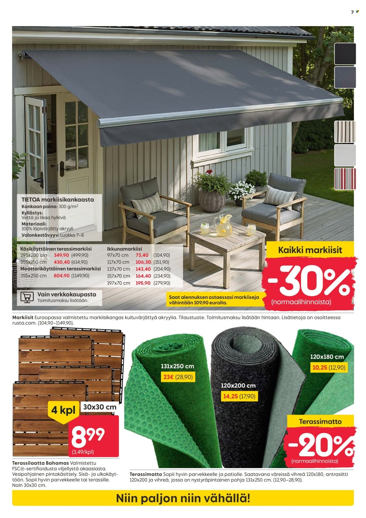 RUSTA tarjoukset - Alkaen MA 9.3.2026