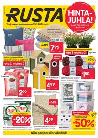 RUSTA tarjoukset - Alkaen MA 9.3.2026