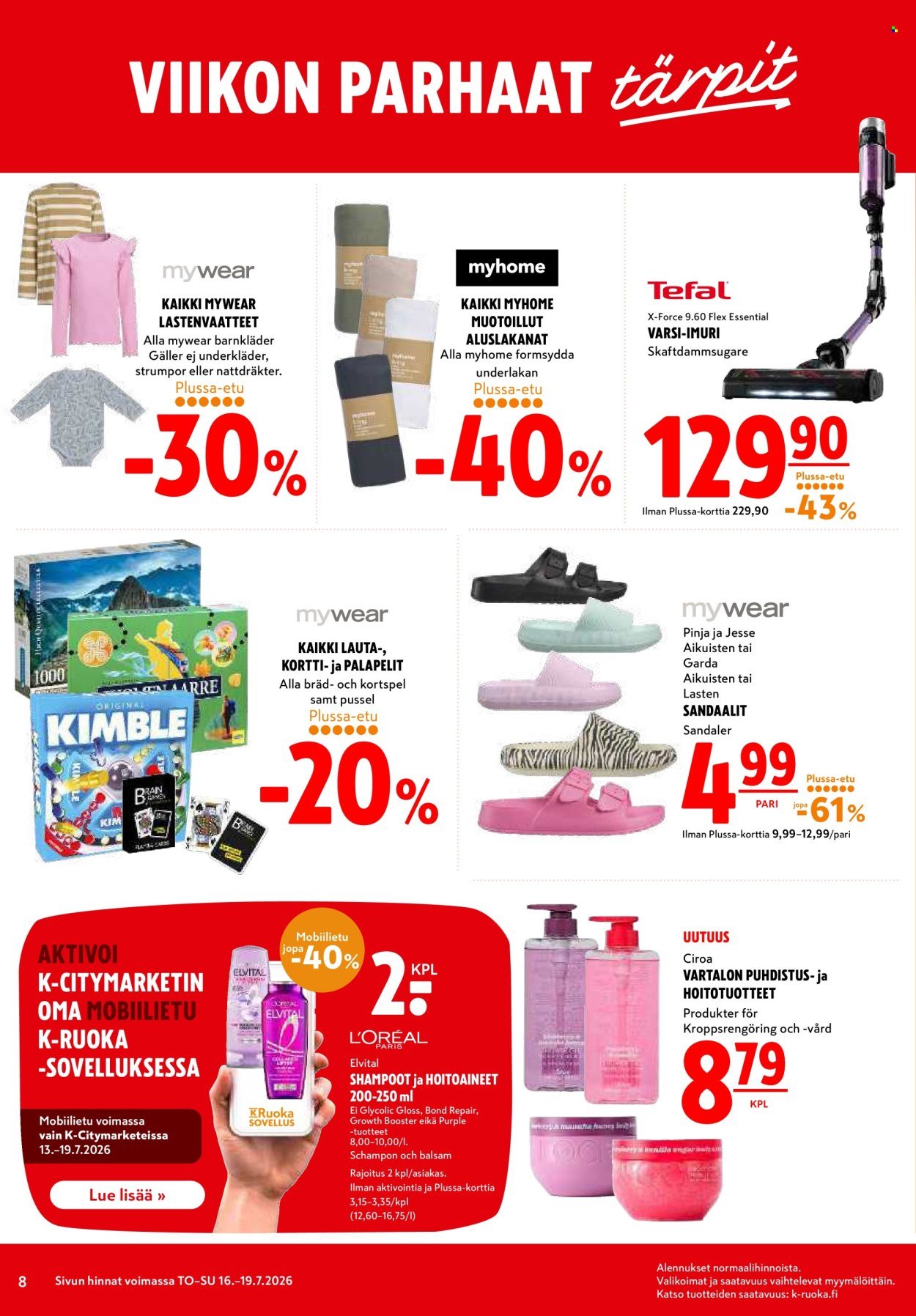 K-CITYMARKET tarjoukset - Alkaen TO 16.7.2026