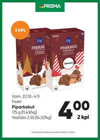 PRISMA tarjoukset - Alkaen KE 22.10.2025 (2025-10-22 - 2025-11-04)