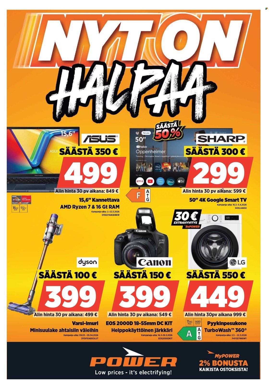 POWER tarjoukset - Maaliskuu 2026