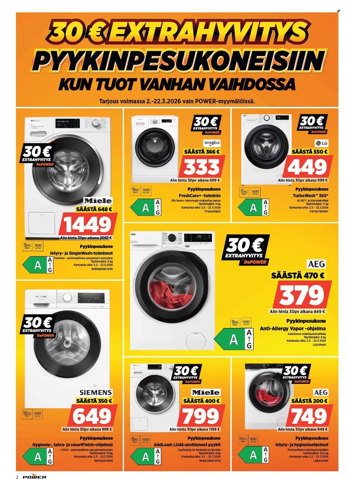 POWER tarjoukset - Maaliskuu 2026