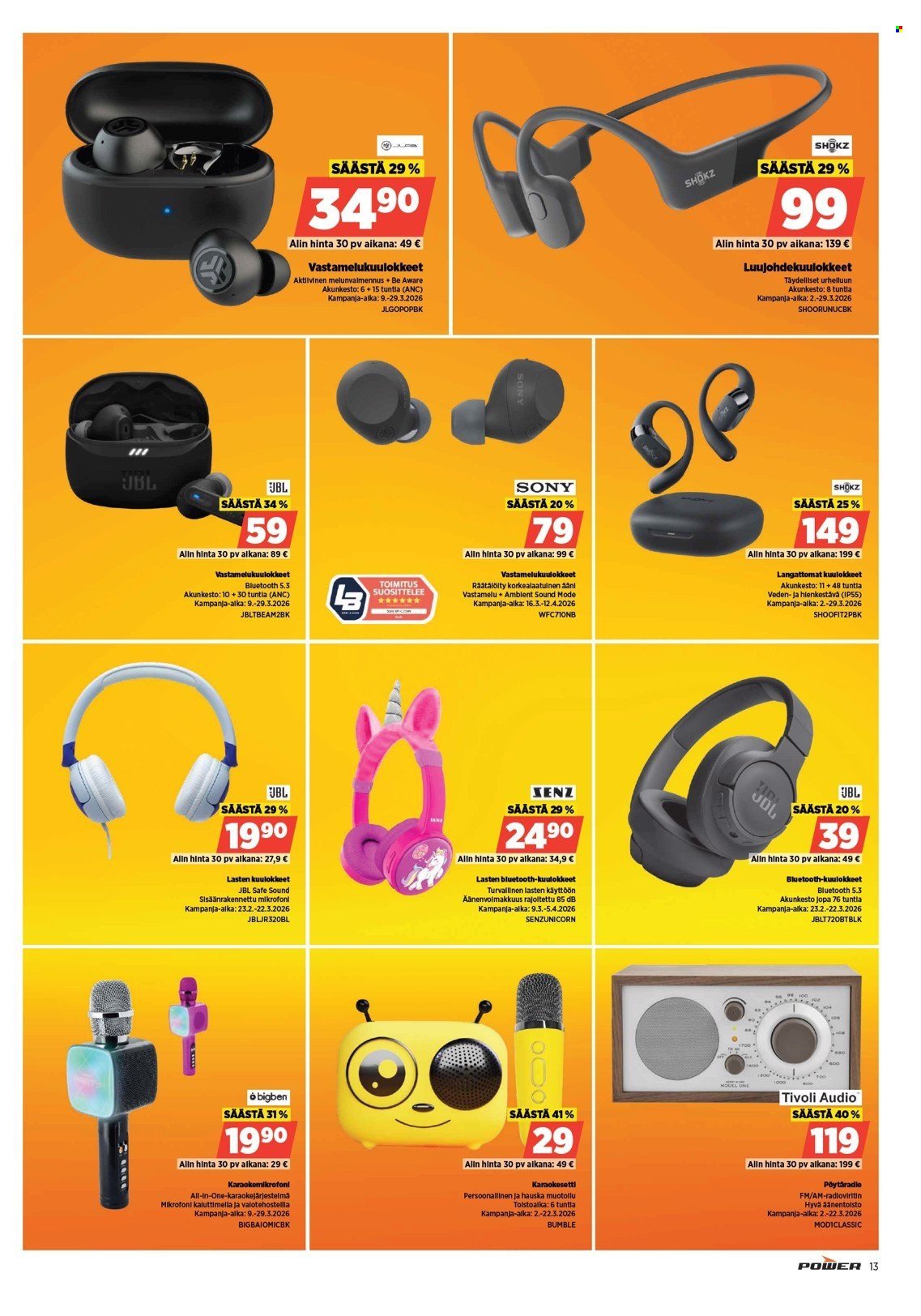 POWER tarjoukset - Maaliskuu 2026