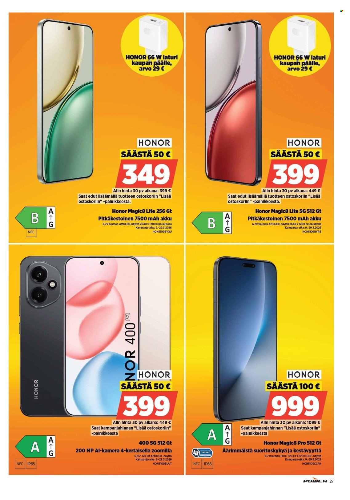 POWER tarjoukset - Maaliskuu 2026