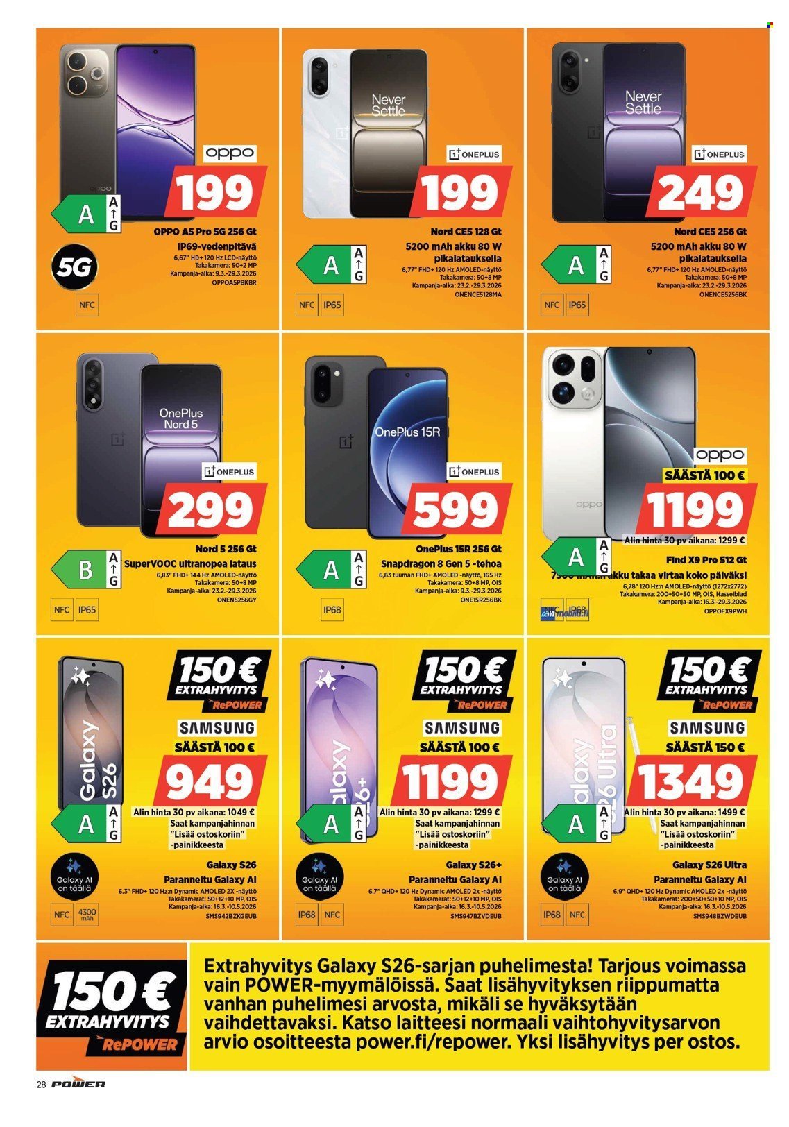 POWER tarjoukset - Maaliskuu 2026