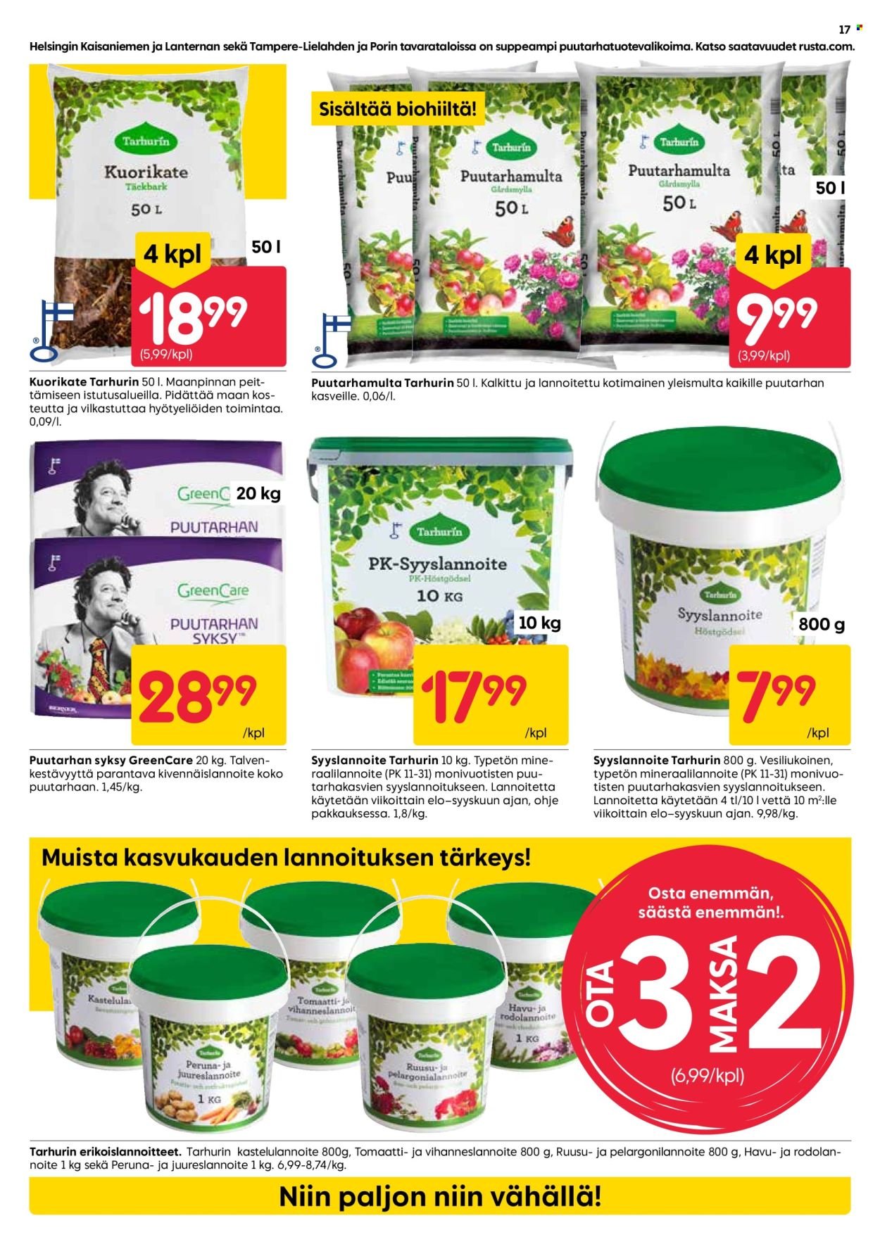 RUSTA tarjoukset - Alkaen MA 29.6.2026