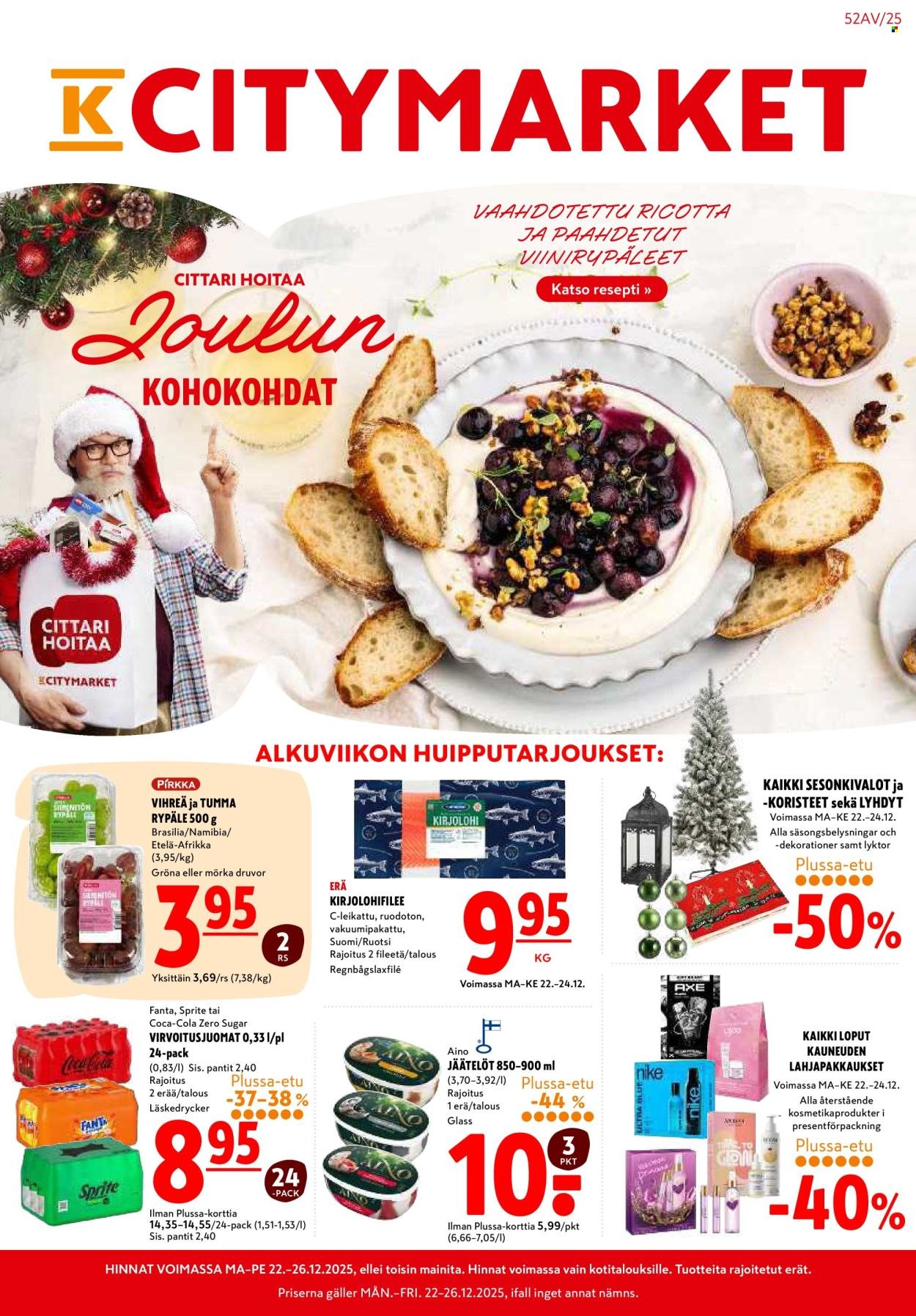K-CITYMARKET tarjoukset - Alkaen MA 22.12.2025