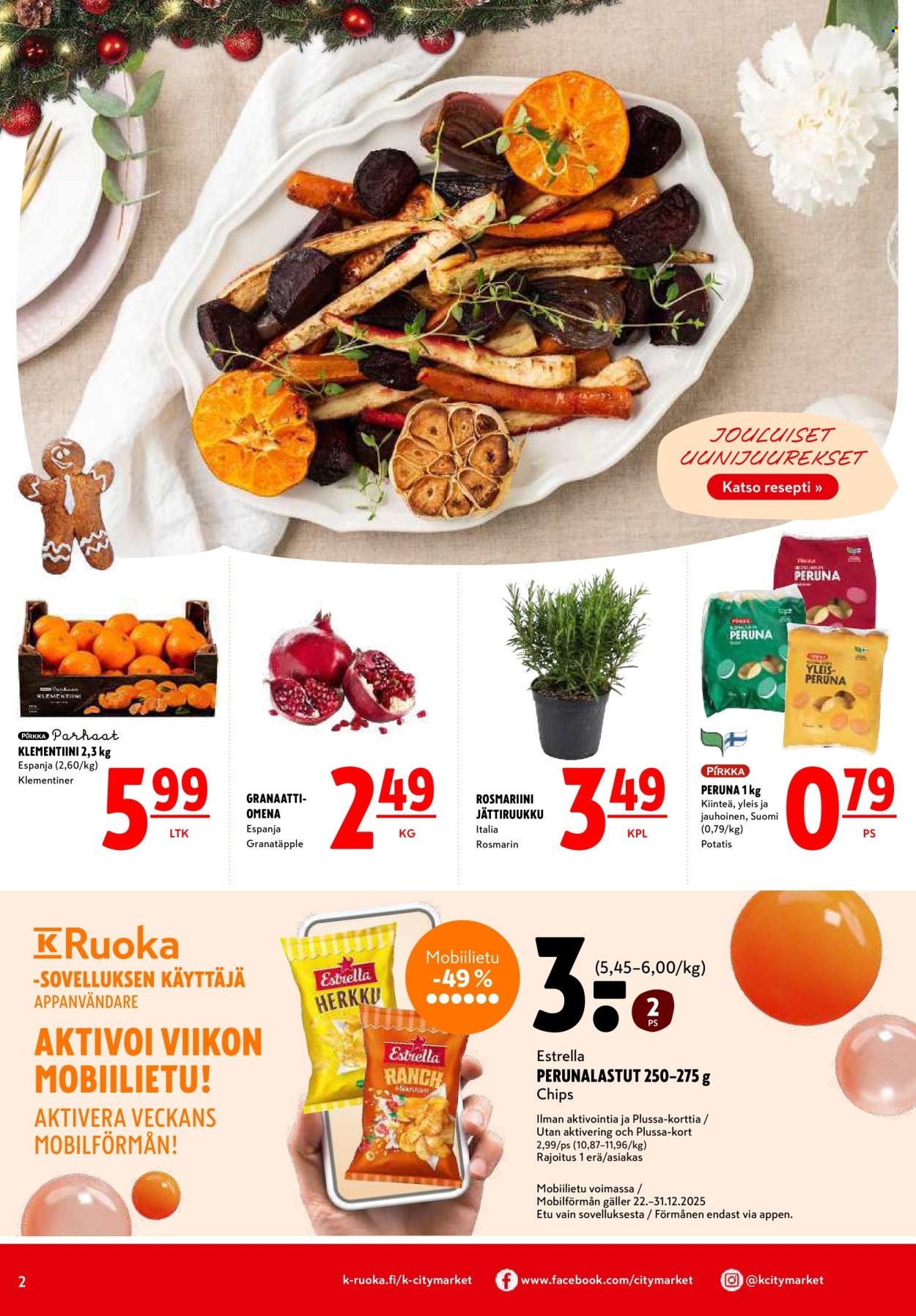 K-CITYMARKET tarjoukset - Alkaen MA 22.12.2025