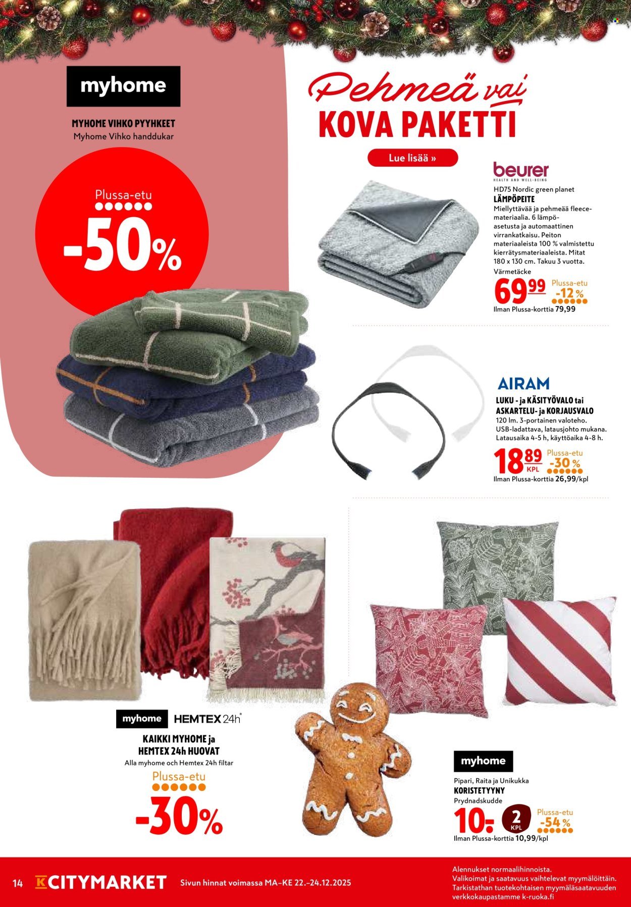 K-CITYMARKET tarjoukset - Alkaen MA 22.12.2025