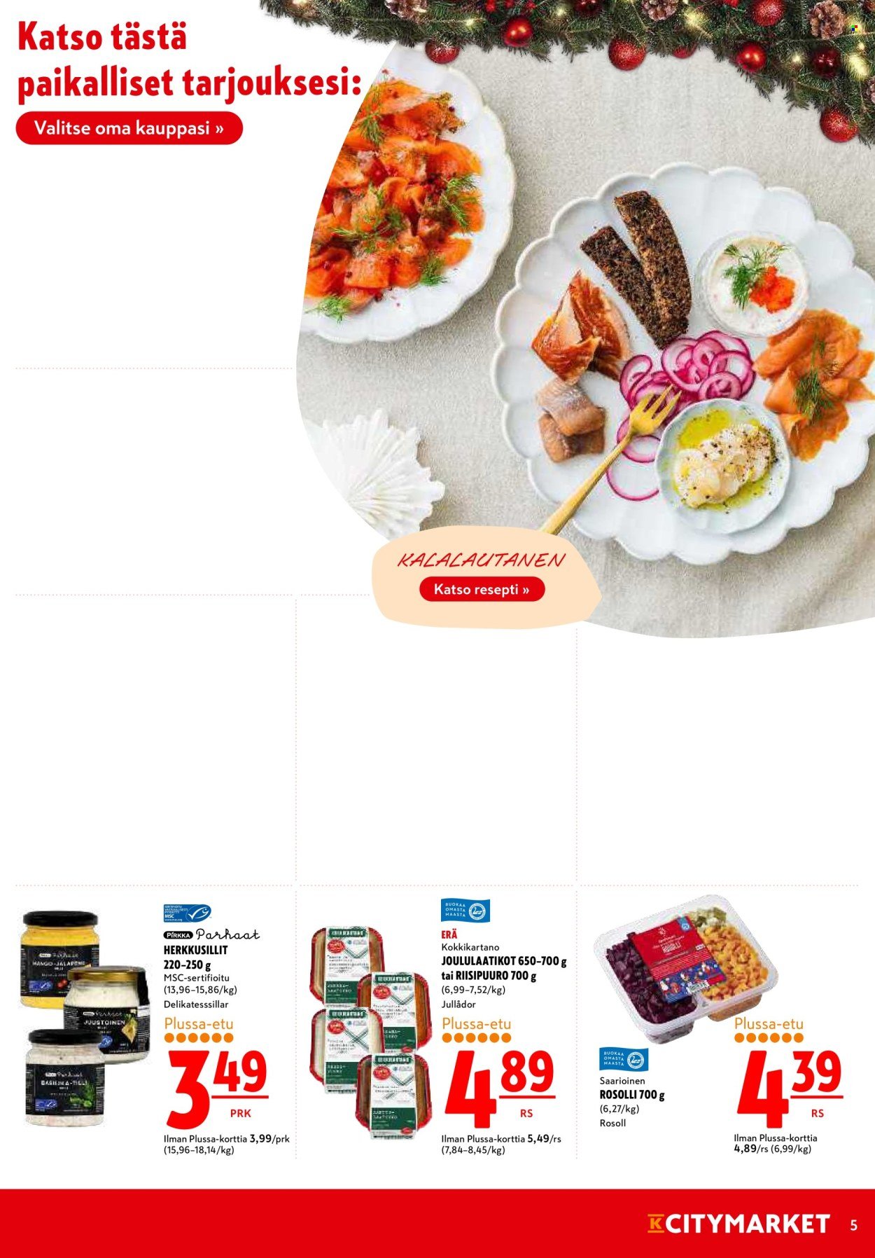 K-CITYMARKET tarjoukset - Alkaen MA 22.12.2025