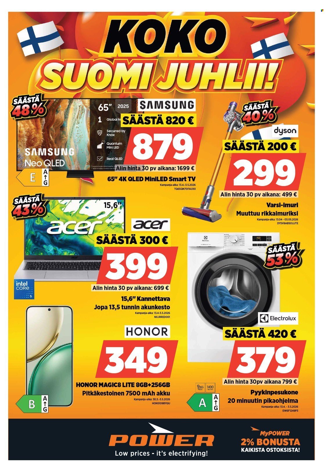 POWER tarjoukset - Huhtikuu 2026