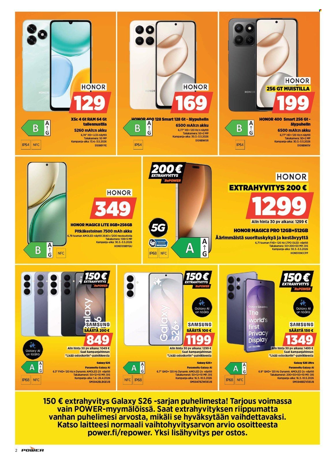 POWER tarjoukset - Huhtikuu 2026
