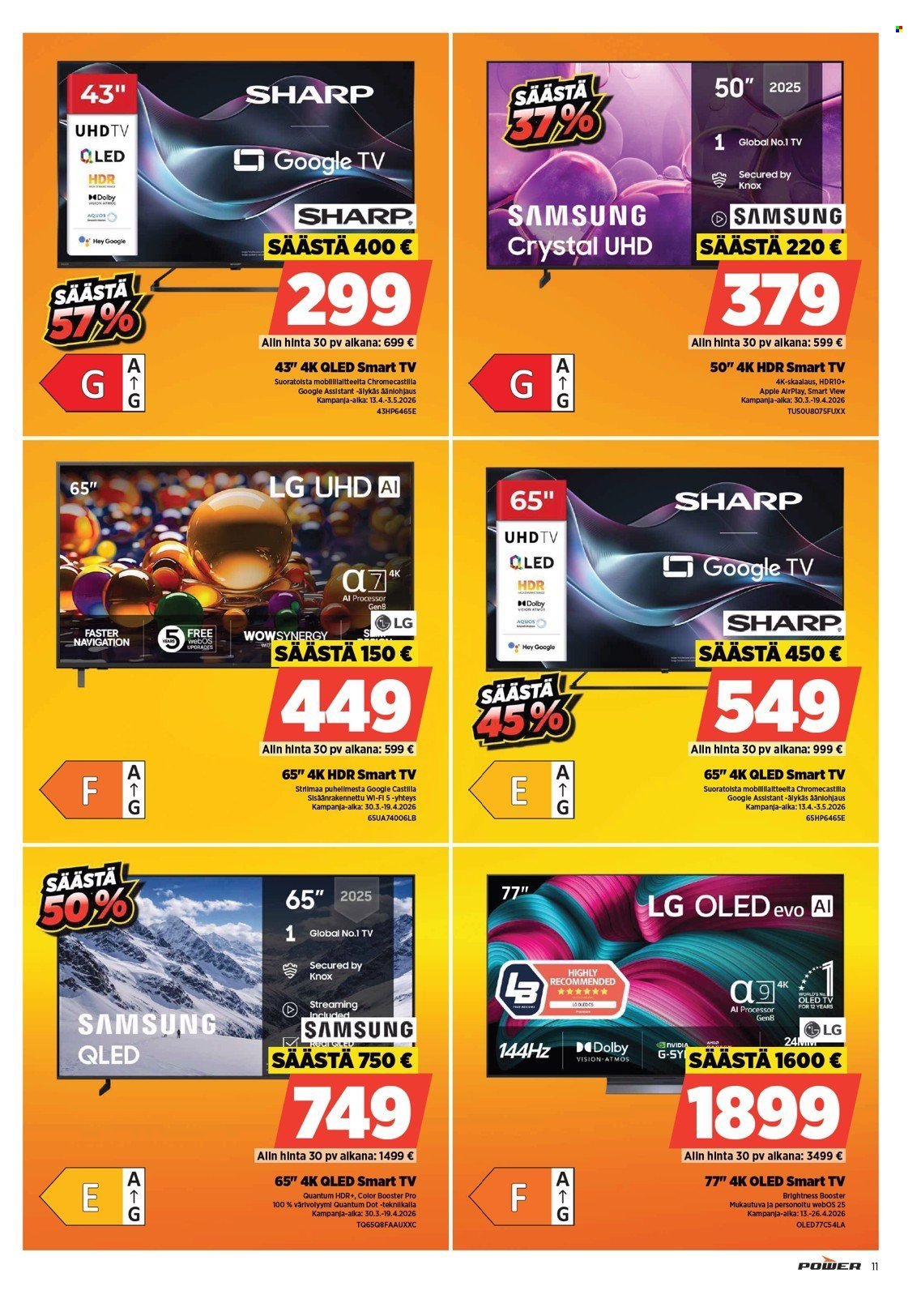 POWER tarjoukset - Huhtikuu 2026