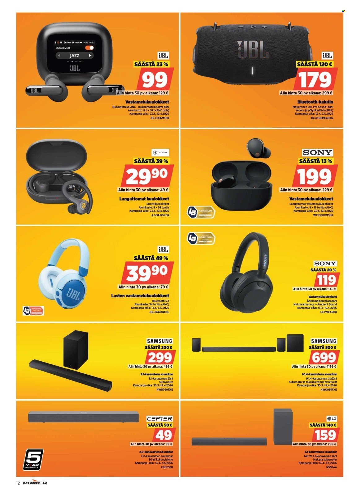 POWER tarjoukset - Huhtikuu 2026