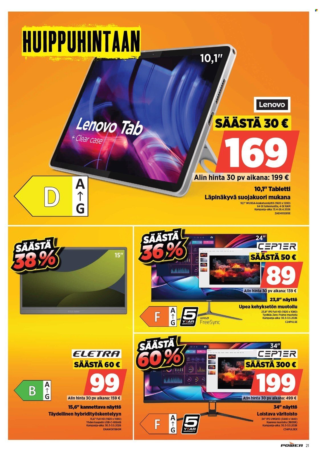 POWER tarjoukset - Huhtikuu 2026