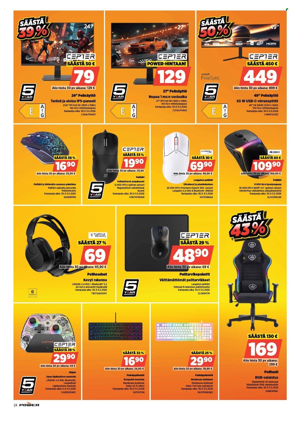 POWER tarjoukset - Huhtikuu 2026