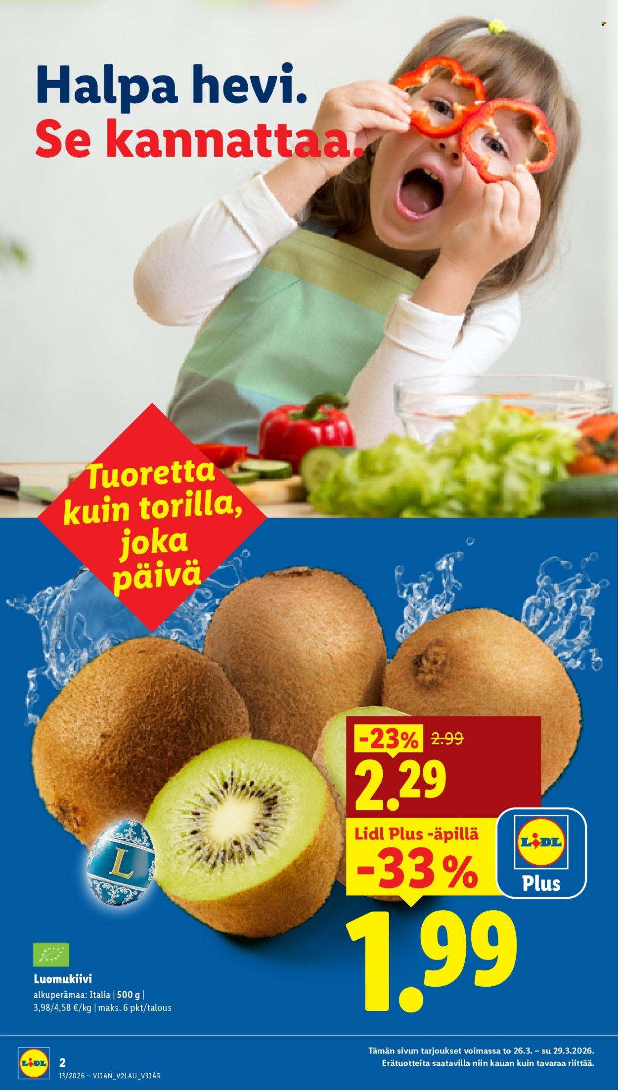 LIDL tarjoukset - Alkaen TO 26.3.2026
