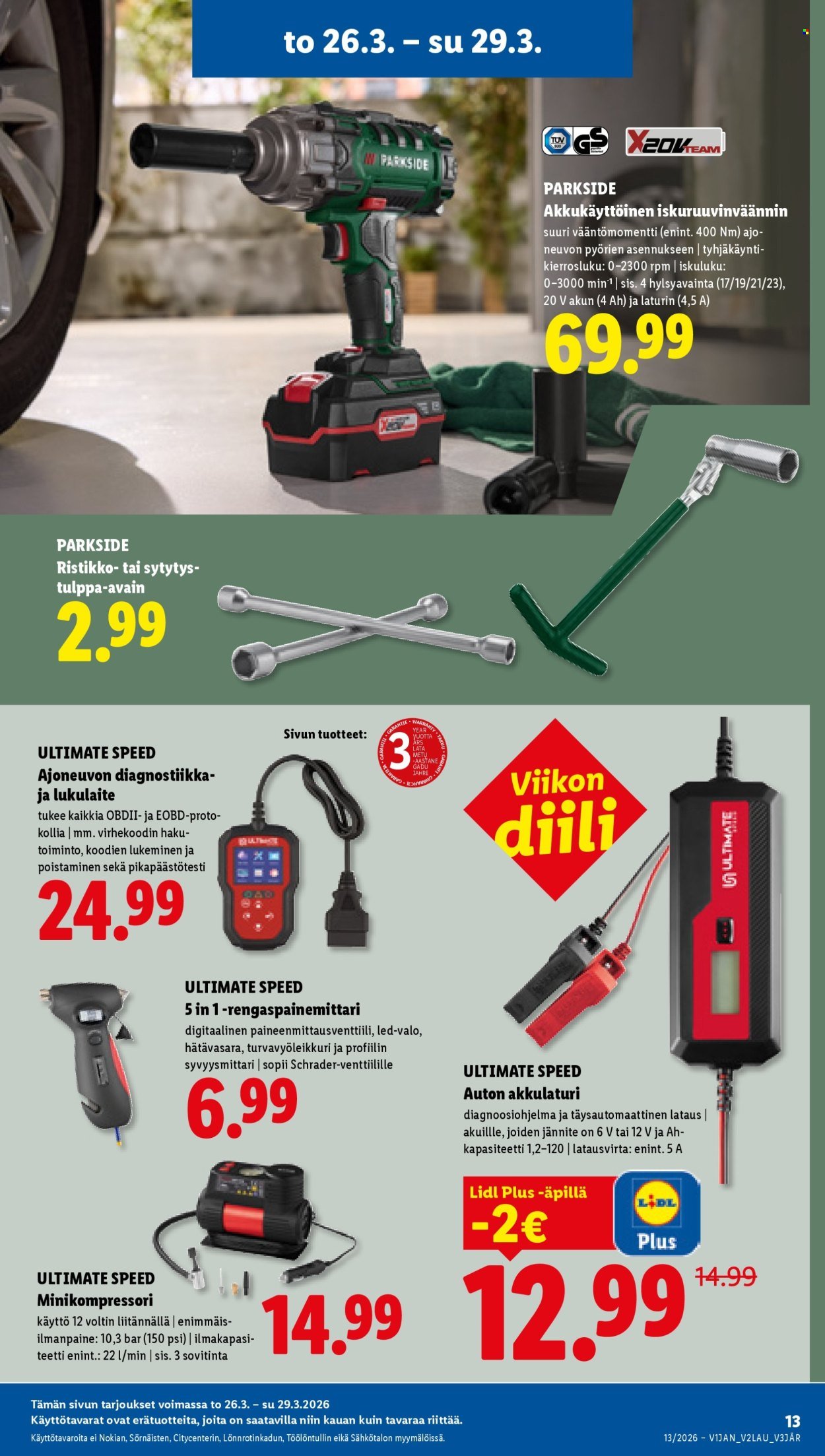 LIDL tarjoukset - Alkaen TO 26.3.2026