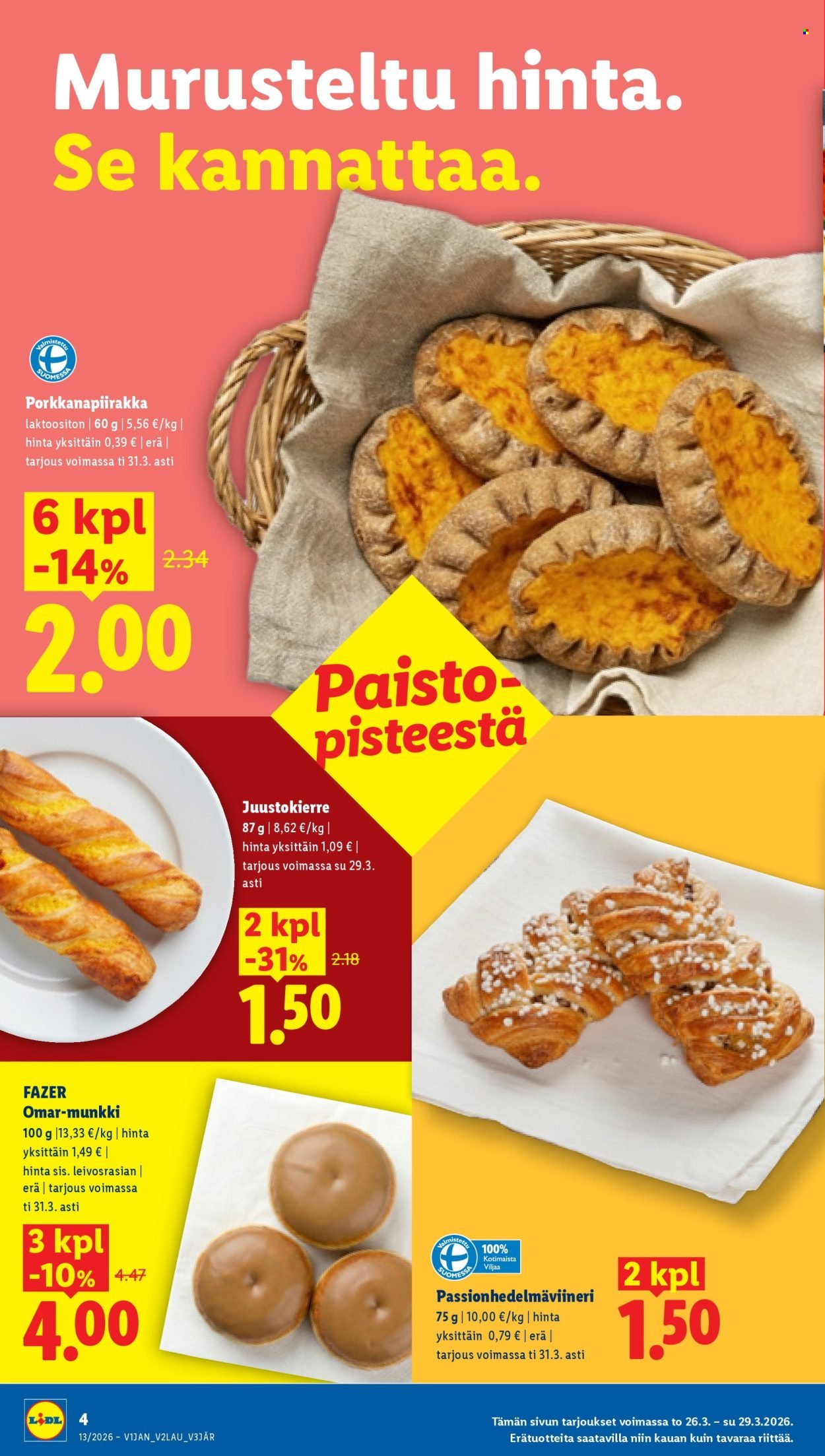 LIDL tarjoukset - Alkaen TO 26.3.2026